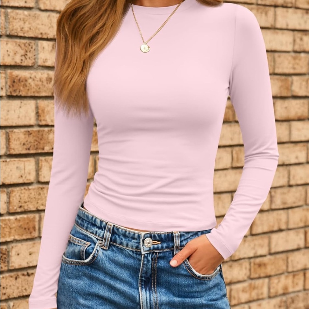 Long Sleeve Pink Top